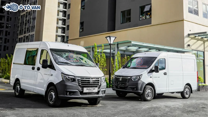Mua xe van chở hàng nhỏ gọn chính hãng, uy tín tại Ô tô Thái Phong Xe tải Van Gaz Sobol NN 3 chỗ 945kg động cơ Diesel tiết kiệm nhiên liệu