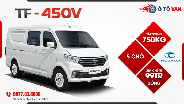 Xe tải van Thaco TF450 5 chỗ 750kg