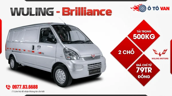 Xe tải van Wuling Brilliance 2 chỗ 500 kg