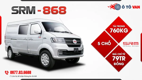 Xe tải Van SRM 868 5 chỗ 760kg