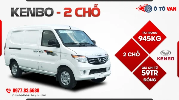 Xe tải Van Kenbo 2 chỗ 945kg động cơ xăng 1.3L