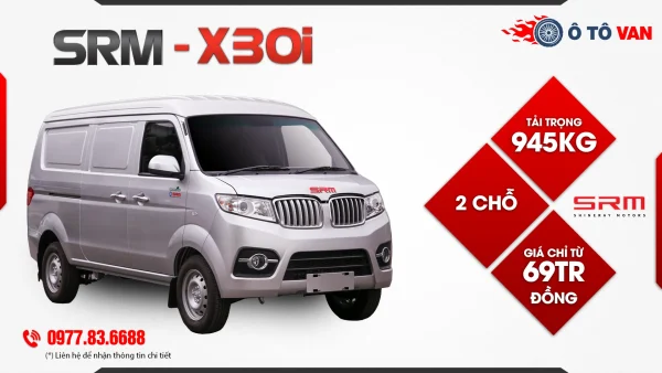 Xe tải van SRM X30i 2 chỗ 945kg