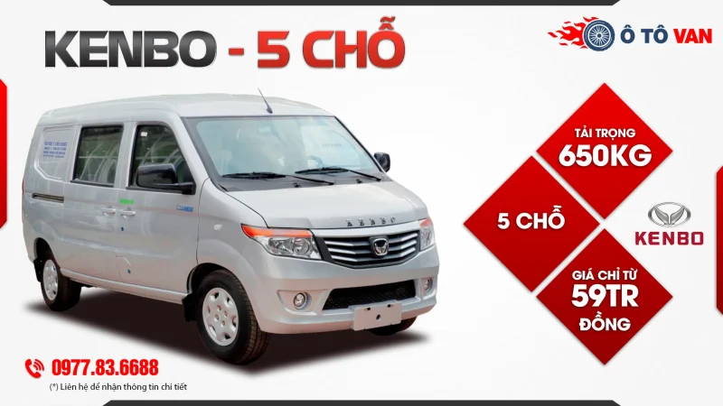 Xe tải Van Kenbo 5 chỗ chở hàng Xe tải Van Kenbo 5 chỗ chở hàng