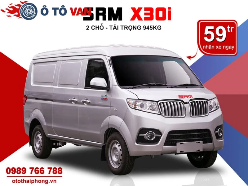 kinh nghiệm mua xe tải van SRM X30i nổi bật với nhiều điểm sáng về thiết kế