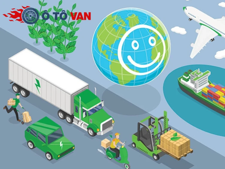 xe tải van và môi trường Lợi ích phát triển vận tải xanh cho doanh nghiệp