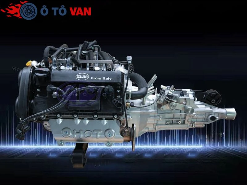 ô tô van lội nước Tiếp tục di chuyển chậm để động cơ khô dần