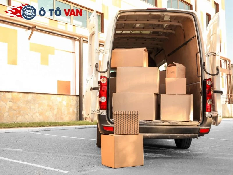 Không gian chứa hàng xe tải van 2 chỗ Không gian chứa hàng xe tải van 2 chỗ