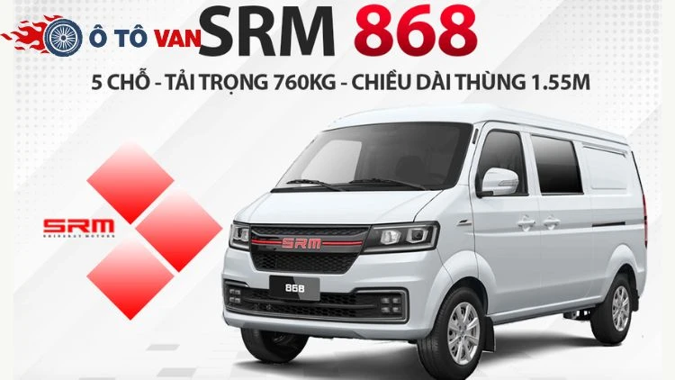 Van SRM 868 5 chỗ linh hoạt trong công tác vận chuyển
