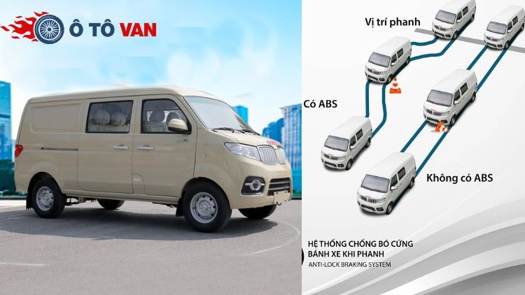 Van SRM X30i 5 chỗ trang bị phanh ABS an toàn