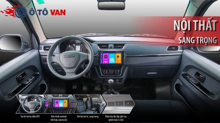 Nội thất xe tập trung vào trải nghiệm của bác tài