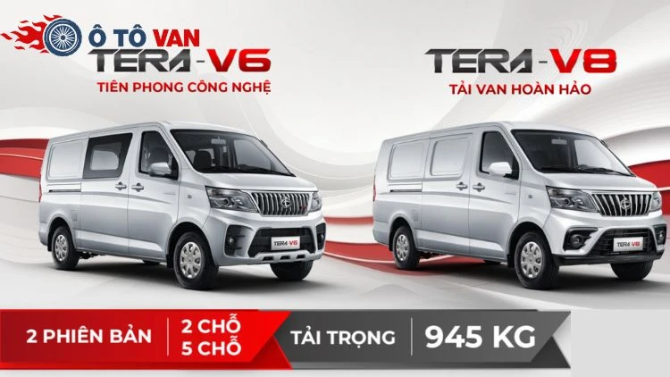 Tera V6 và Tera V8 có thiết kế tương đồng về kiểu dáng