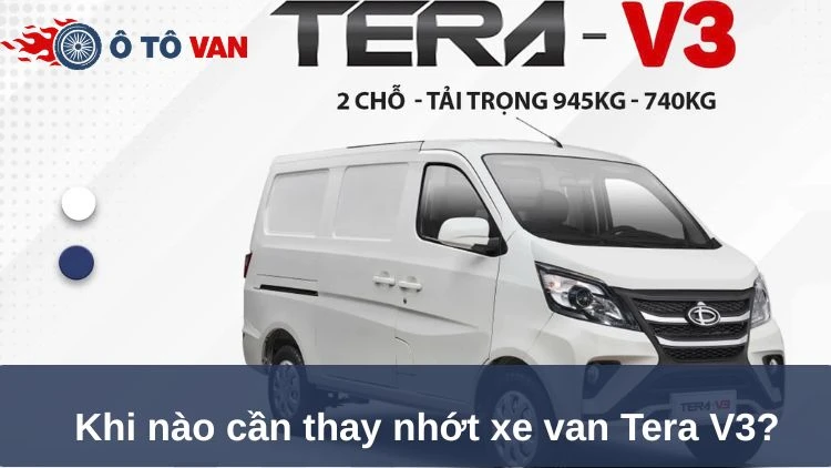 Thay nhớt xe van Tera V3