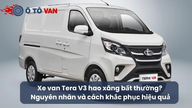 xe van Tera V3 hao xăng
